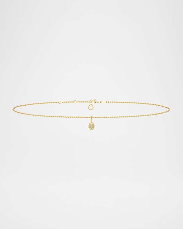 Serpent Boheme 18K Yellow Gold Diamond Chain Anklet